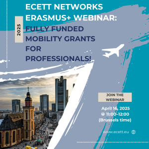 Erasmus+ webinar for professionals learning about mobility grants in Europe