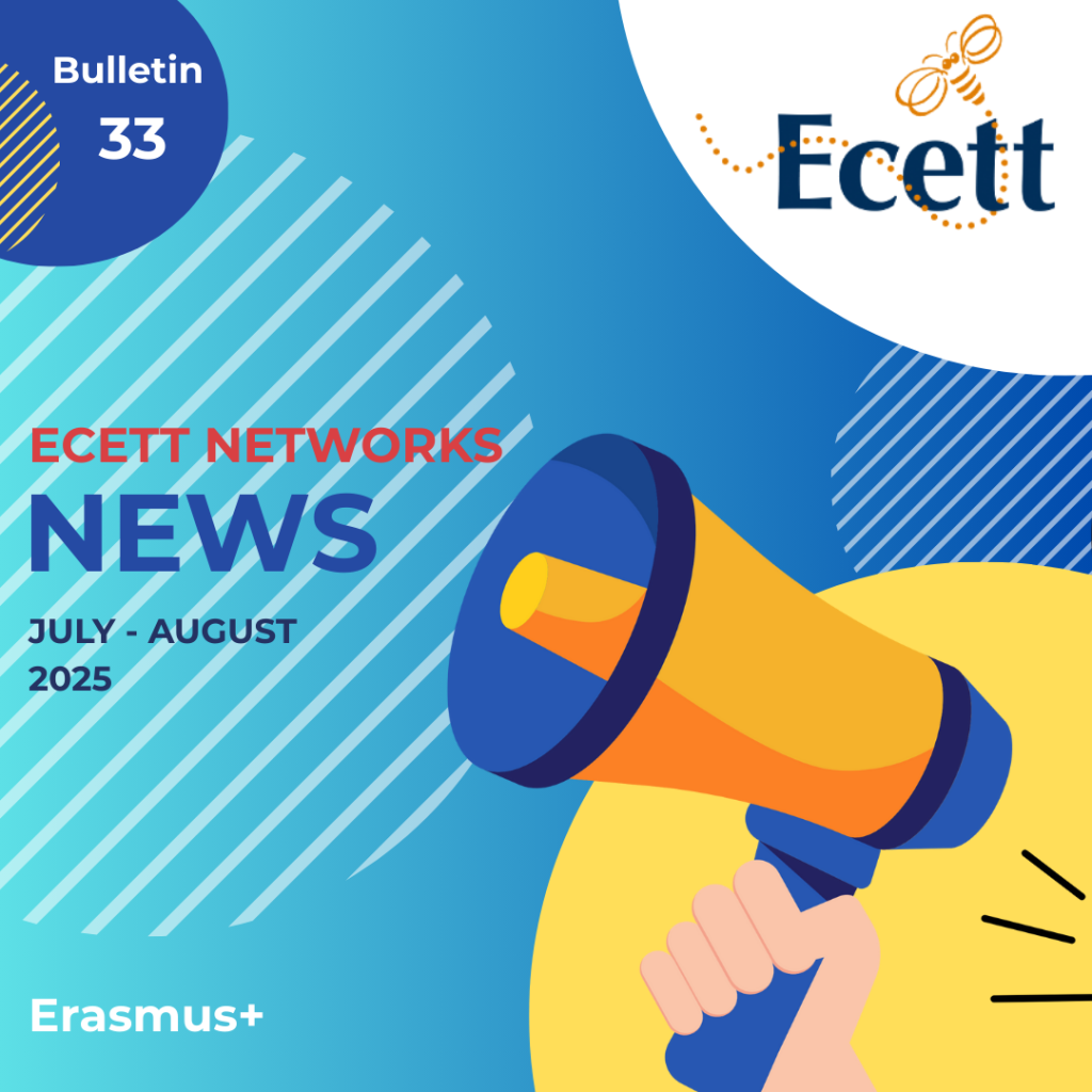 ECETT Networks News cover for Bulletin 33 – Four professionals exchanging ideas